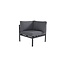Lounge-Modul Copacabana Eckelement Schwarz – Flexibles Sofa-Modul mit modernem Komfort