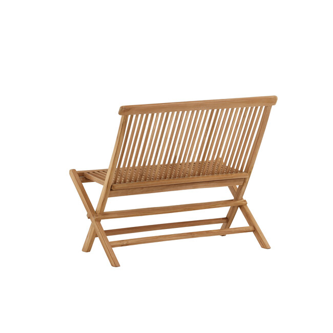 Gartenbank Ghana 100 cm Teak Natur – Klappbare Sitzbank mit zeitlosem Charme