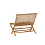 Gartenbank Ghana 100 cm Teak Natur – Klappbare Sitzbank mit zeitlosem Charme