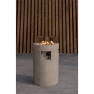 Venture Home Gas-Feuerstelle Kea – Zylindrische Eleganz & Stilvolle Wärme