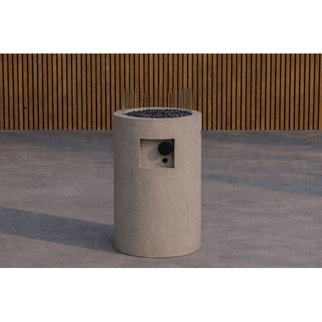 Gas-Feuerstelle Kea – Zylindrische Eleganz & Stilvolle Wärme