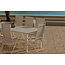 Garten-Essgruppe Levanzo & Levels Beige – Ausziehbare Outdoor-Essgruppe mit verstellbaren Komfortstühlen
