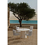 Garten-Essgruppe Linos & Lanzo Beige/Weiß – Moderne Outdoor-Eleganz mit Lounge-Komfort