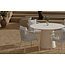 Garten-Essgruppe Linos & Lanzo Beige/Weiß – Moderne Outdoor-Eleganz mit Lounge-Komfort