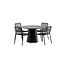 Garten-Essgruppe Peking & Lanzo Schwarz – Moderne Outdoor-Eleganz aus Aluminium