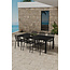 7-tlg. Garten-Essgruppe Mirko & Peking – Puristisches Design & Maximaler Komfort