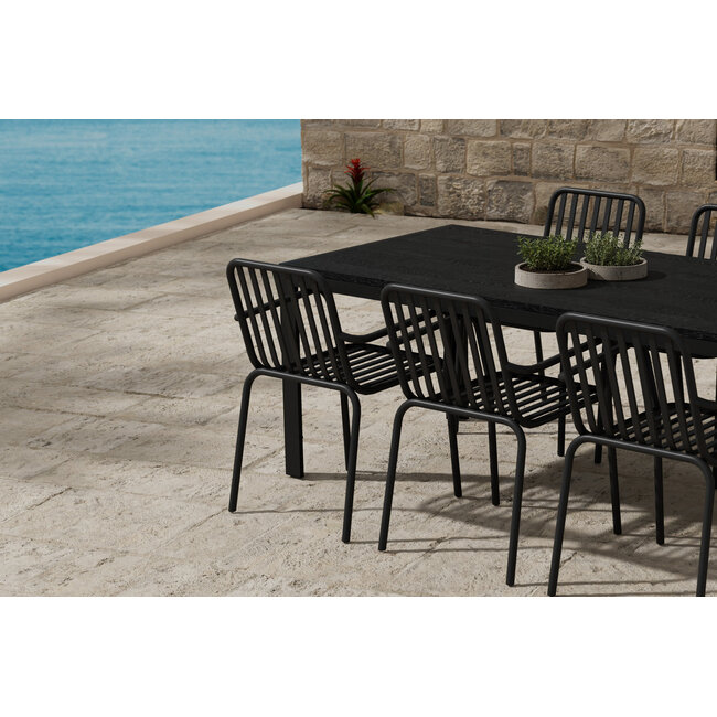 7-tlg. Garten-Essgruppe Mirko & Peking – Puristisches Design & Maximaler Komfort