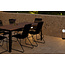 7-teilige Garten-Essgruppe Bois – Bois Esstisch 205×90 cm Massiv-Akazienholz + 6 Bois Dining-Sessel Polyester Rope & Teak-Armlehnen, Skandinavisches Design, bis 150 kg