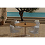 Linos & Croft Dining Set – Runde Outdoor-Essgruppe in Beige & Weiß