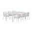 Giardini & Linos Dining Set – Outdoor-Essgruppe in Beige & Weiß mit modernem Design