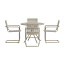 Garten-Essgruppe Chios 5-tlg. – Mediterranes Flair in Beige
