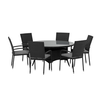 Venture Home 7-tlg. Garten-Essgruppe Volta & Anna