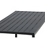 7-teilige Garten-Essgruppe Break & Albany Tiefschwarz – Break Esstisch 205×90 cm (Aintwood) + 6 Albany Positionsstühle (Textilene), bis 110 kg