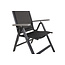 7-teilige Garten-Essgruppe Break & Albany Tiefschwarz – Break Esstisch 205×90 cm (Aintwood) + 6 Albany Positionsstühle (Textilene), bis 110 kg