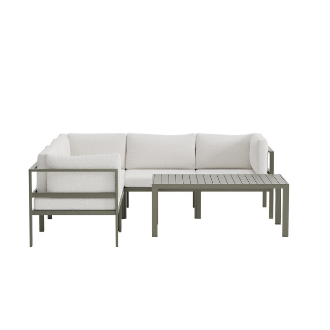Outdoor-Lounge-Set Copacabana – Moderner Luxus in Braun & Weiß