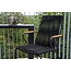 7-teilige Garten-Essgruppe Bois – Bois Esstisch 205×90 cm Massiv-Akazienholz + 6 Bois Dining-Sessel Polyester Rope & Teak-Armlehnen, Skandinavisches Design, bis 150 kg