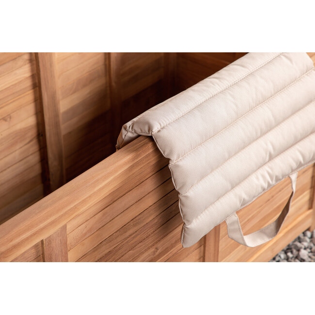 Trento Auflagenbox aus Teakholz – Natürliche Schönheit & wertvoller Stauraum