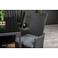 Gartenstuhl Padova Schwarz/Grau 2er-Set – Rattan Relax-Stuhl 62×67×114 cm verstellbar, 160 kg