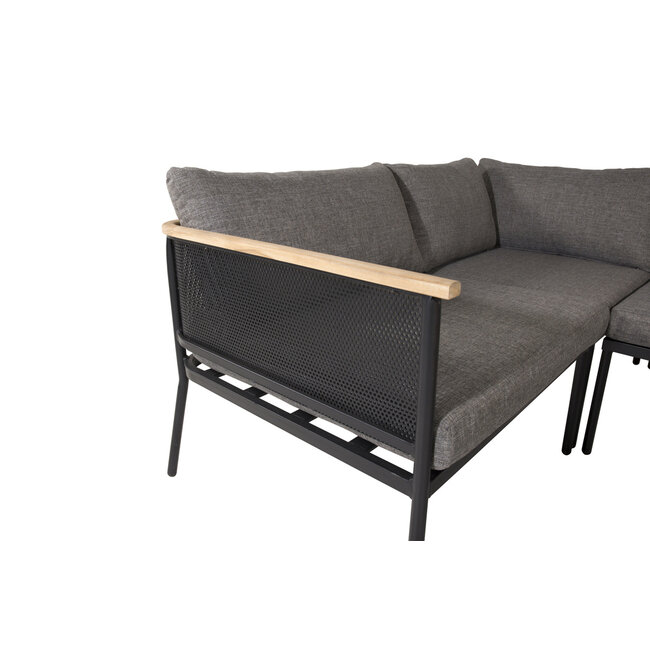 Exklusive Ecklounge-Gruppe – Modernes Design trifft natürliches Teakholz