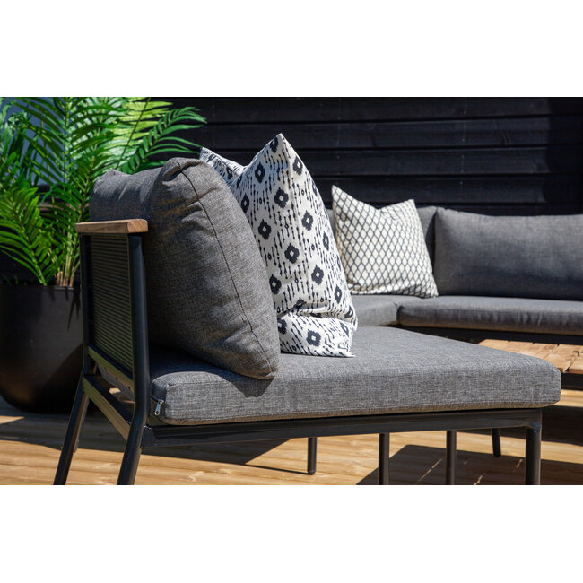 Exklusive Ecklounge-Gruppe – Modernes Design trifft natürliches Teakholz