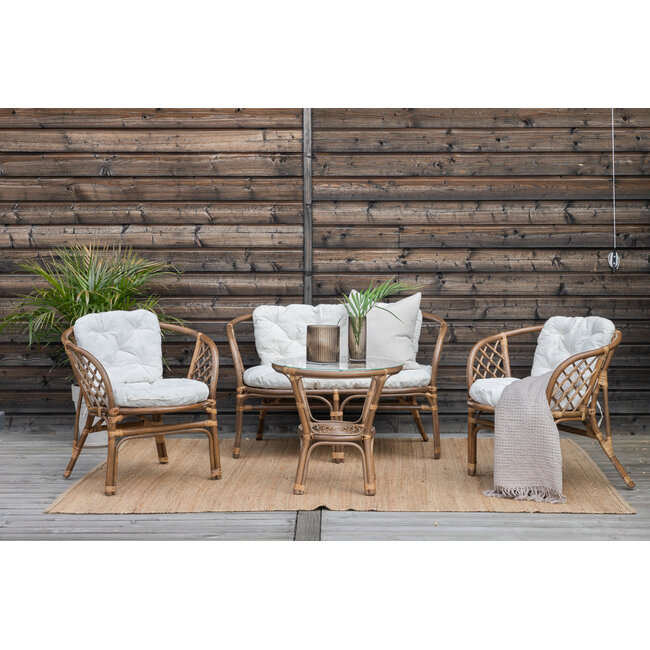 Wera Lounge-Set – Zeitloser Rattan-Charme für Ihre Terrasse