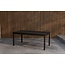 Kenya Garten-Essgruppe Schwarz – Kenya Esstisch 180×90 cm Teakholz Schwarz/Waterbase (3 cm) + Kenya Klappsessel Teakholz Schwarz/Paint, bis 150 kg, 6 Personen