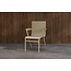 7-teilige Essgruppe Panama & Mexico Beige – Panama Ausziehbarer Esstisch 160–240 cm Teakholz + 6 Mexico Stapelsessel 56×60×91 cm, bis 150 kg, wetterfest