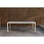 Essgruppe Lavenzo & Lino Beige – Lino Keramikglas-Esstisch 220×100×74 cm (6–8 Pers.) + Lavenzo Positionssessel 56×59 cm (6er-Set, klappbar, verstellbar, bis 110 kg)