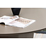Esstisch Santa Fe Braun – Runder Outdoor-Esstisch aus Aluminium, Ø 120 cm, wetterfest, für Terrasse und Garten