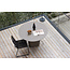 Esstisch Santa Fe Braun – Runder Outdoor-Esstisch aus Aluminium, Ø 120 cm, wetterfest, für Terrasse und Garten