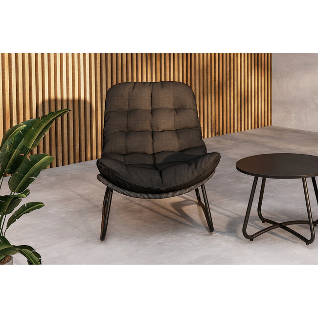 Lounge-Set Cala – Moderne Eleganz und Entspannung in Anthrazit