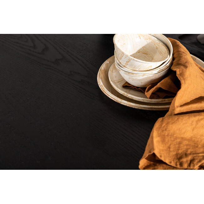 Runder Esstisch Olivia – Skandinavisches Design-Statement in Schwarz