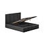 Polsterbett Economy Schwarz 90 - 180 cm  – Modernes Design trifft auf praktischen Komfort