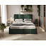 Polsterbett Economy Grün 90–180 x 200 cm – Frische Natürlichkeit im modernen Design
