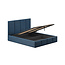 Polsterbett Economy Marineblau 90–180 x 200 cm – Elegante Tiefe mit modernem Komfort