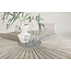 Runder Gartentisch Rives Ø150 cm in Whitewash – Akazienholz mit Steinmitte