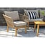 Chania Sofa Set Nature Beige – Elegantes Lounge-Set aus Akazienholz mit hellem Komfort