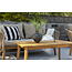 5-tlg. Garten Lounge-Set Chania Nature Beige – Sofa, 2 Sessel & Couchtisch aus Akazienholz, Aluminium und Rope-Geflecht