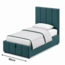 Polsterbett Economy Türkis 90–180 x 200 cm – Modernes Statement mit frischer Eleganz