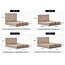 Polsterbett Economy Honiggelb 90–180 x 200 cm – Warme Eleganz mit sonnigem Charakter