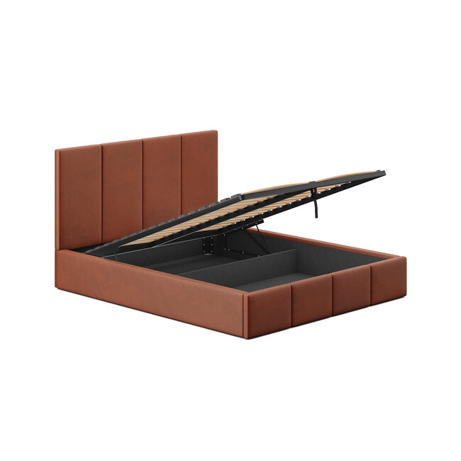 Polsterbett Economy Honiggelb 90–180 x 200 cm – Warme Eleganz mit sonnigem Charakter