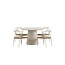 Garten-Essgruppe Alfons & Lanzo Beige – Skandinavische Outdoor-Essgruppe mit natürlichem Charme
