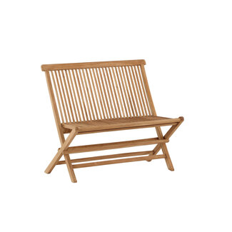 Venture Home Gartenbank Ghana 100 cm Teak Natur – Klappbare Sitzbank