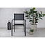 Gartenstuhl Santorini Schwarz – Stapelbarer Outdoor-Stuhl aus Aluminium