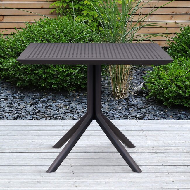 Gartentisch Sky 80 cm – Moderner Outdoor-Tisch in klarem Design