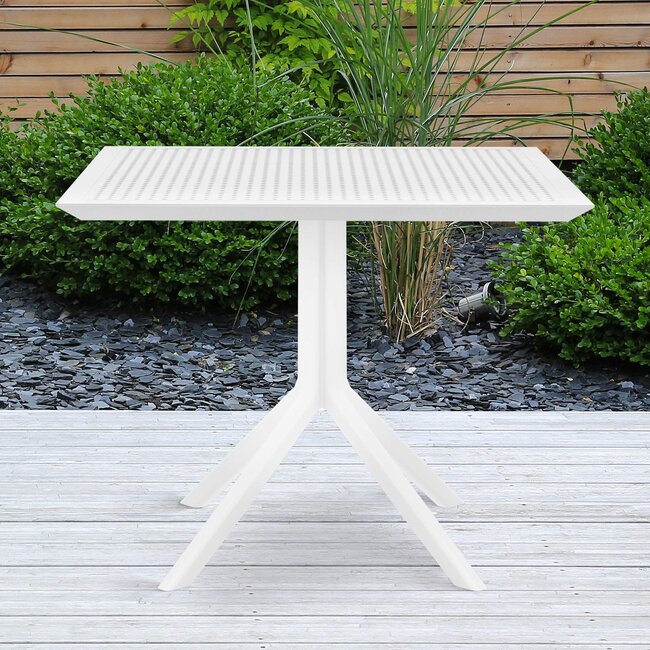 Gartentisch Sky 80 cm – Moderner Outdoor-Tisch in klarem Design