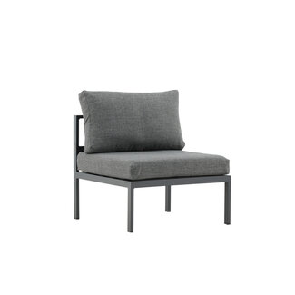 Venture Home Copacabana Lounge-Modul Mittelteil Schwarz
