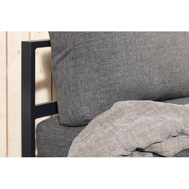 Copacabana Lounge-Modul Mittelteil Schwarz – Flexibles Sofa-Element für individuelle Outdoor-Lounges