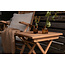 Café-Tisch Kenya 50 x 50 cm Teak Natur – Kompakter Gartentisch im zeitlosen Design