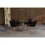 Garten-Essgruppe Anafi in Schwarz/Dunkelgrau – modernes Outdoor-Essset